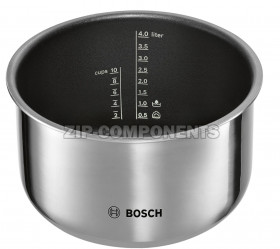 Чаша (алюминий) с тефлоновым покрытием для мультиварки Bosch 00578597